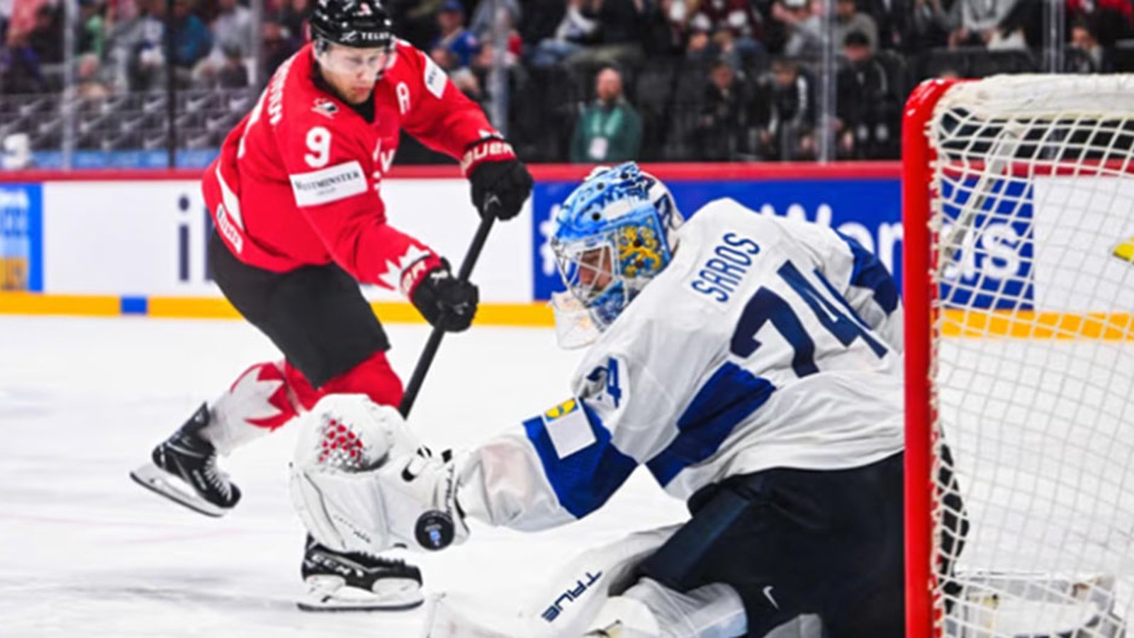 MacKinnon snaps at reporter after loss to Finland, walks out of interview