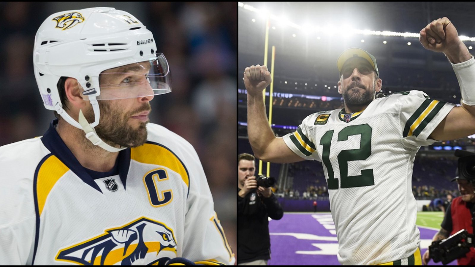 Former NHL captain Mike Fisher defends NFL quarterback Aaron Rodgers.