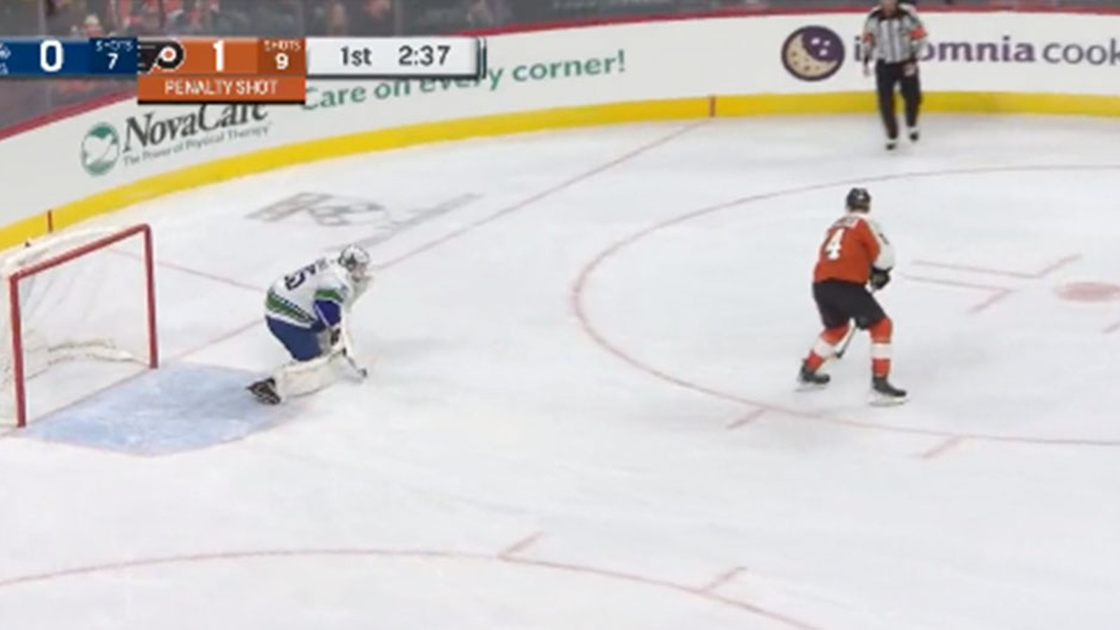 Sean Couturier scores a nasty penalty shot goal in his long-awaited return to Philadelphia
