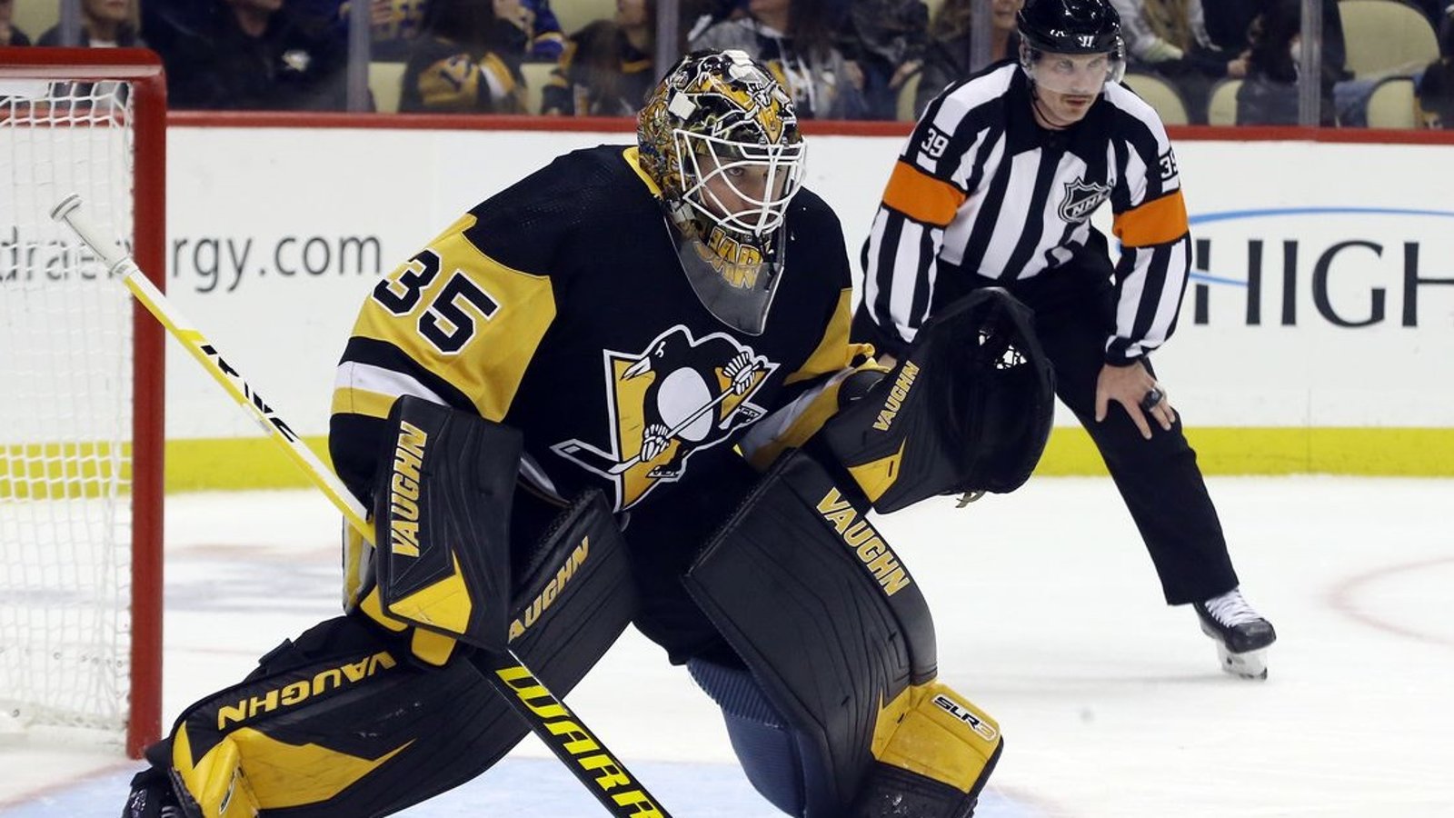 Penguins make a surprising goaltending change on Monday.