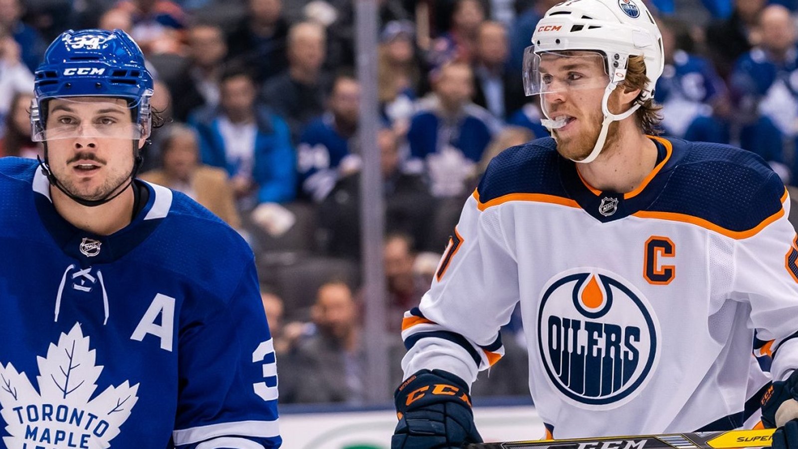 Matthews and McDavid on his incredible goal.