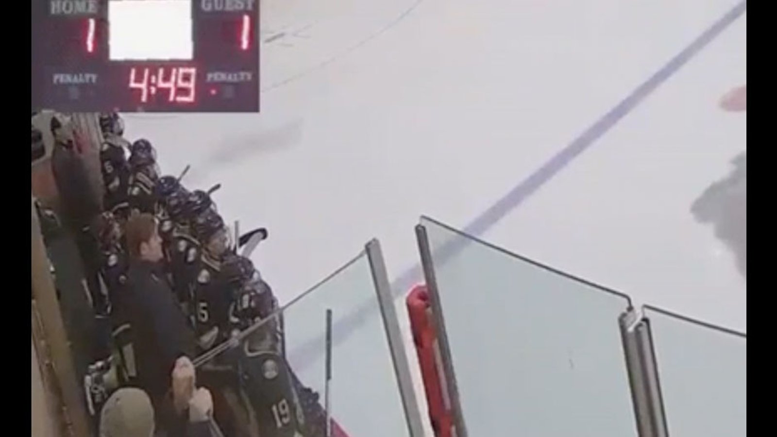 Youth coach has his finger ripped off trying to climb onto bench (video)