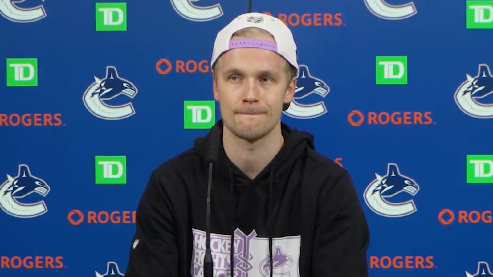 Elias Pettersson reveals why he’s been struggling