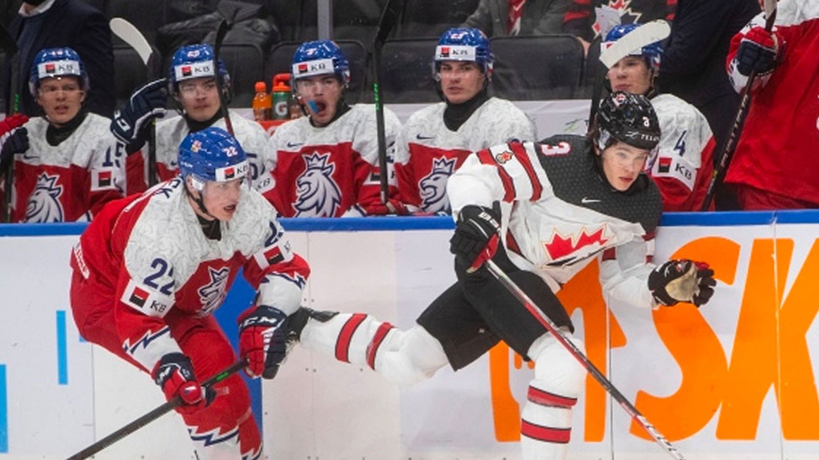 Czech defenseman Hradek suspended for crosscheck on Canada's Kent Johnson