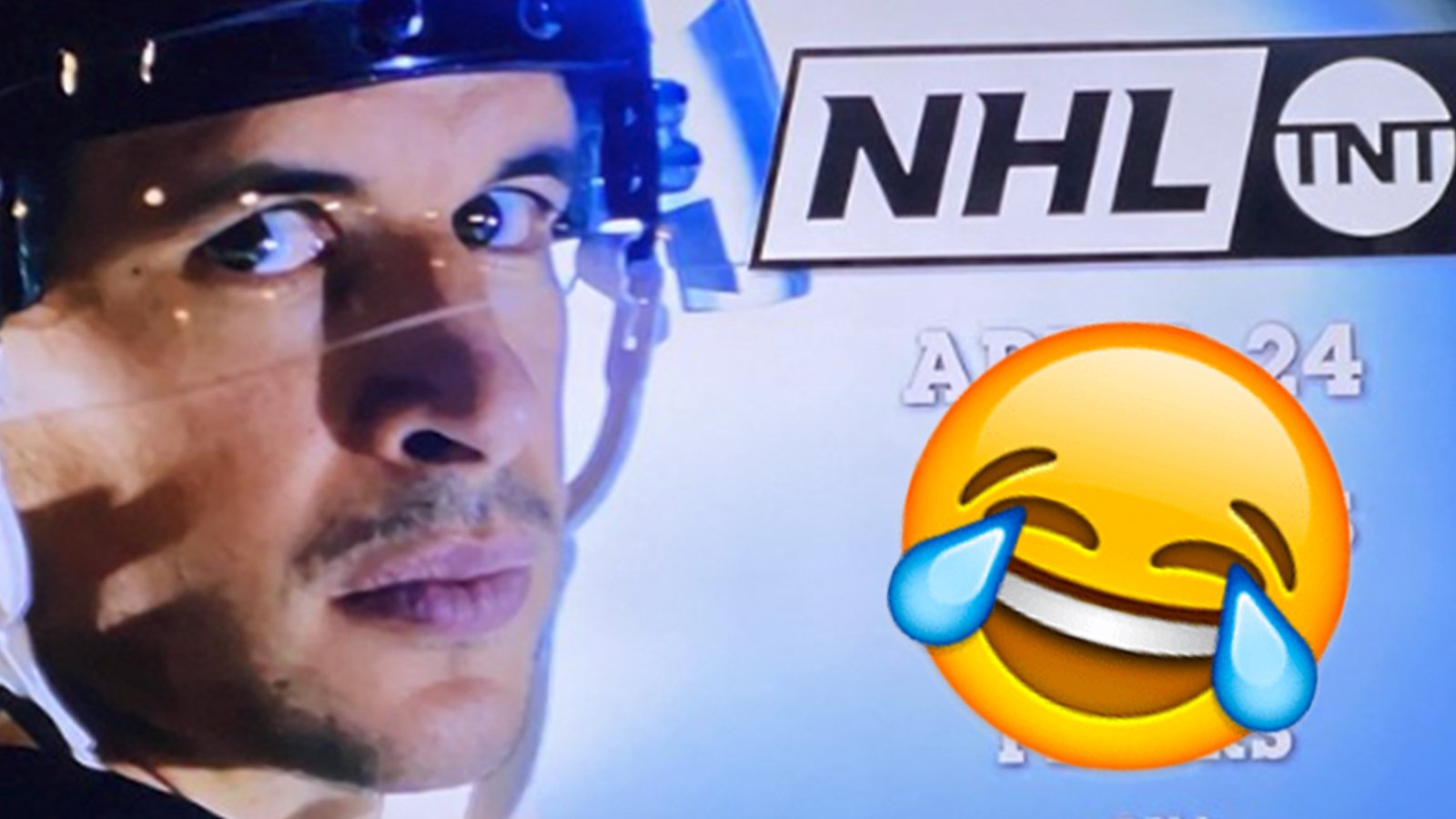NHL on TNT hypes up Pens vs Flyers game with typos all over ad