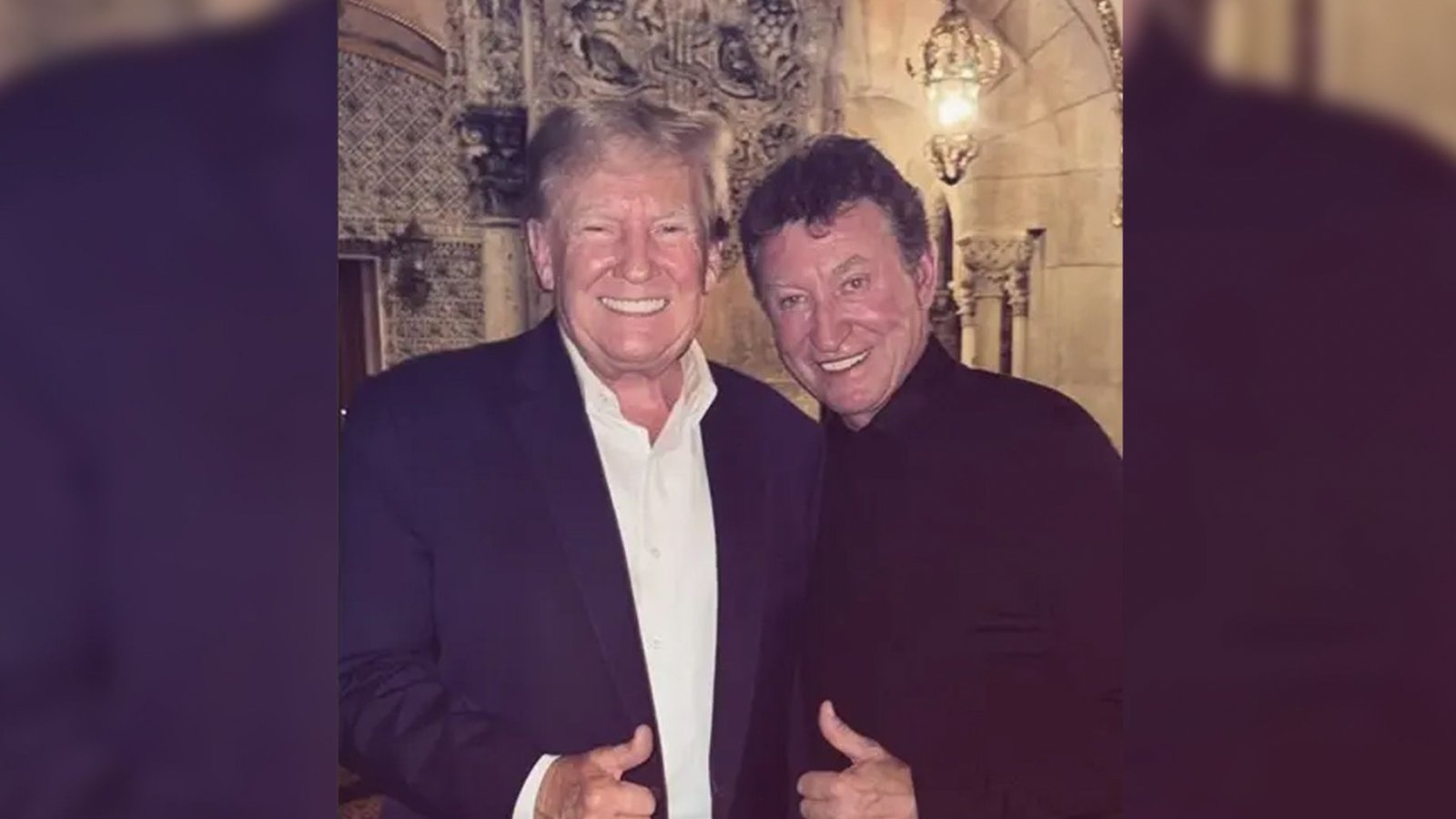 Wayne Gretzky gets trolled by Donald Trump during Christmas visit!