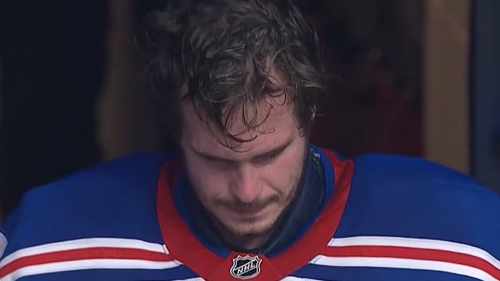 Igor Shesterkin pulled in humiliating first period for Rangers.