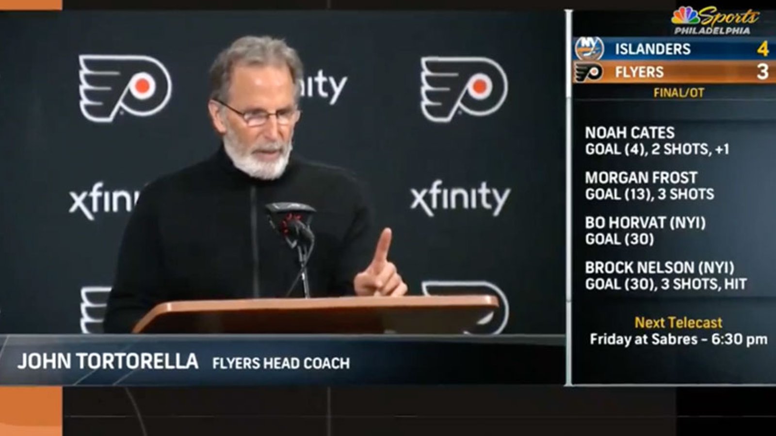 Tortorella comes out swinging in his post-game press conference