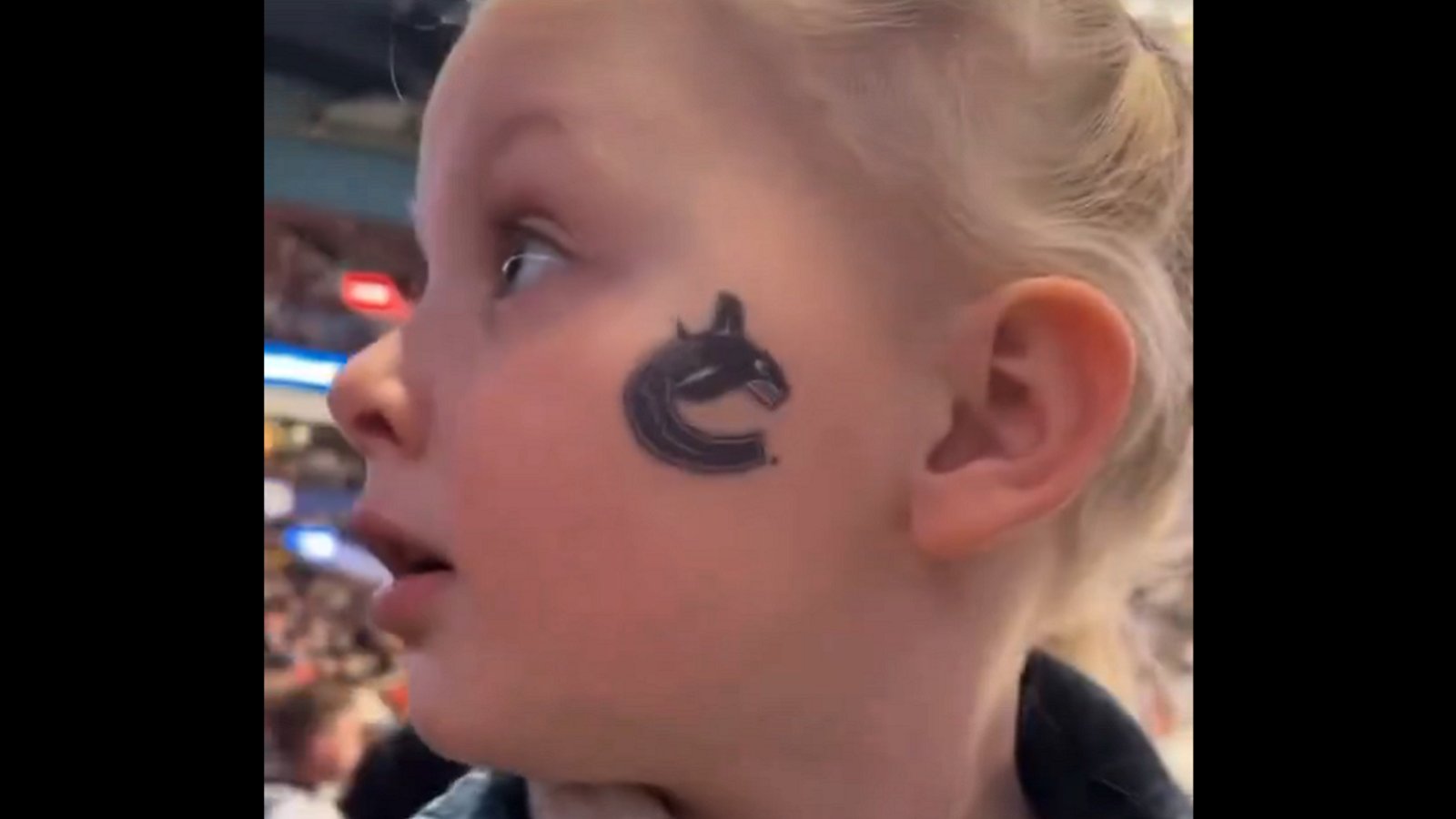 Canucks fans give J.T. Miller's daughter a magical moment.