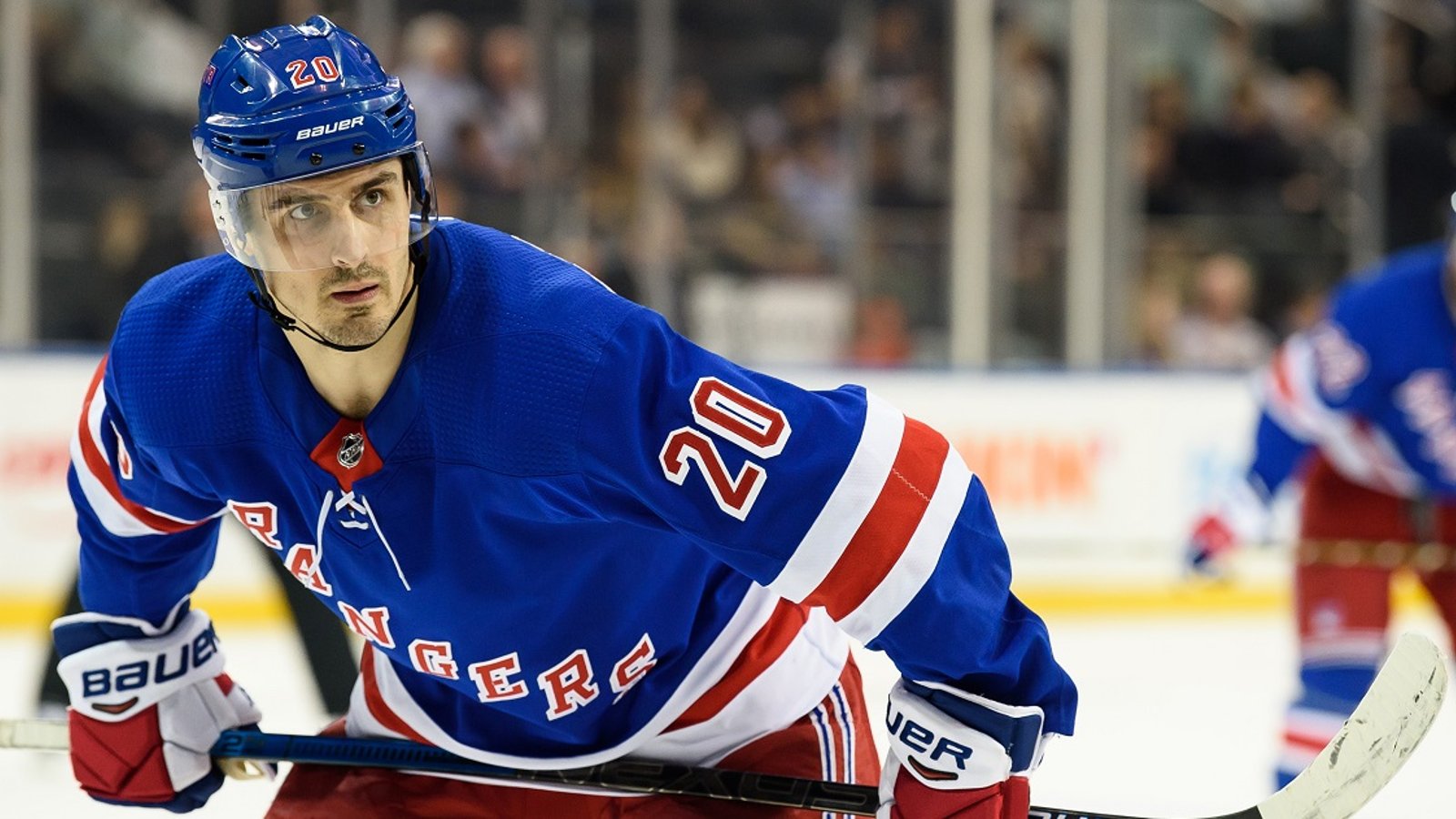 Chris Kreider taken out of Rangers lineup on Sunday.