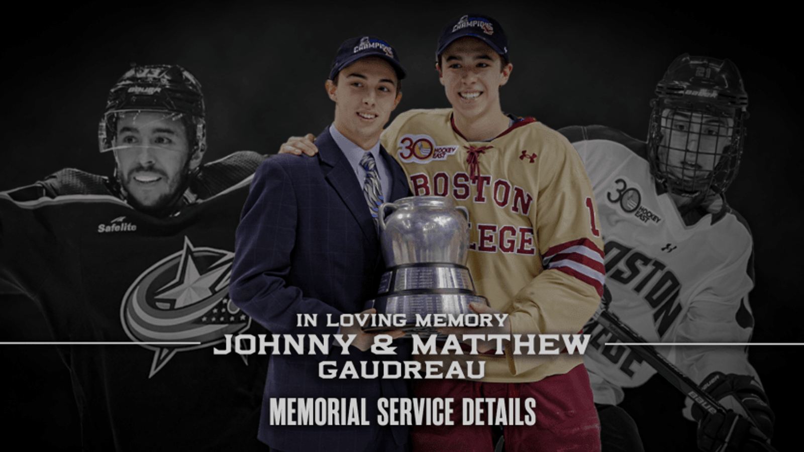 Johnny and Matthew Gaudreau's funeral will be broadcast on Monday