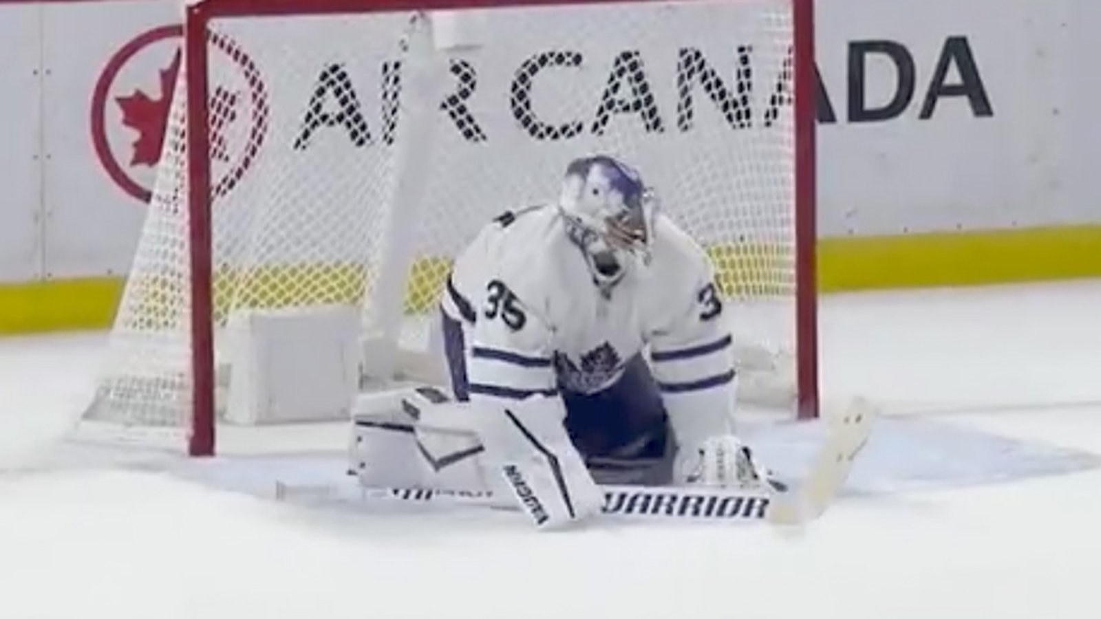 Maple Leafs goaltender Petr Mrazek injured, won't return tonight. 