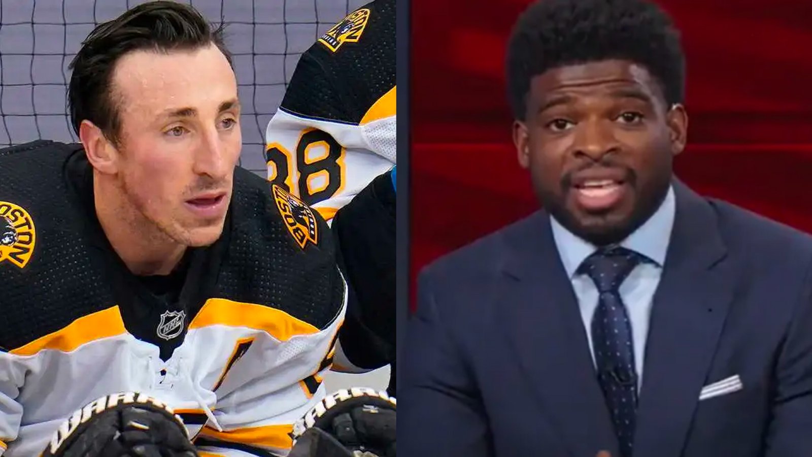 P.K. Subban deliberately takes a shot at Brad Marchand!