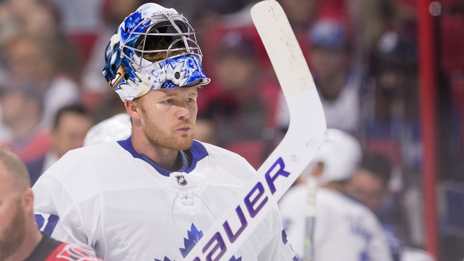Leafs set their lines before facing former goaltender Frederik Andersen tonight.