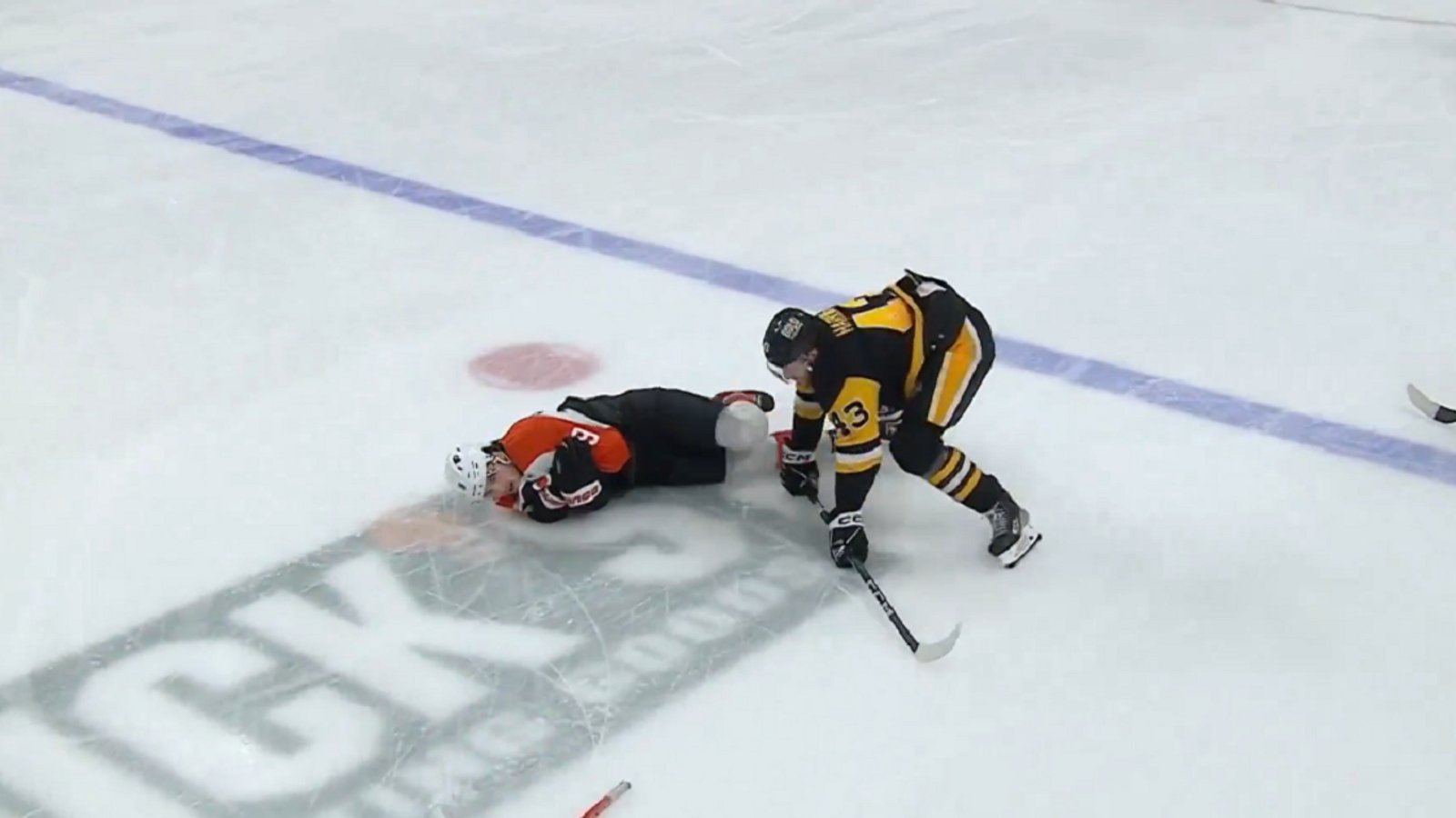  Drysdale leaves Sunday's game injured after big hit.