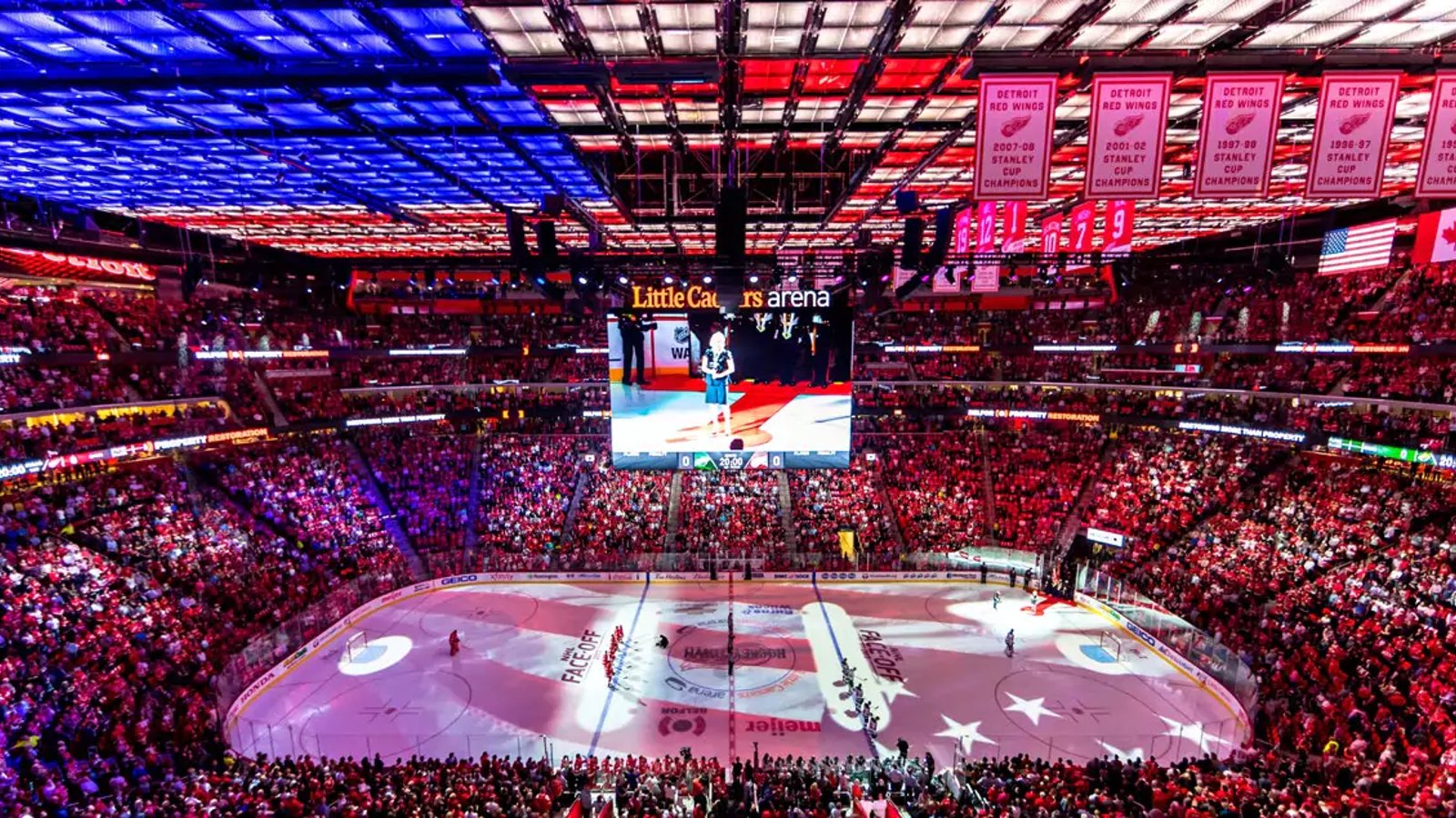Finally! Red Wings install new goal horn at Little Caesars Arena! 
