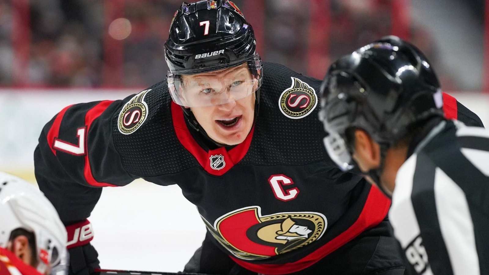 Brady Tkachuk fires back at fans calling for DJ Smith to be fired.
