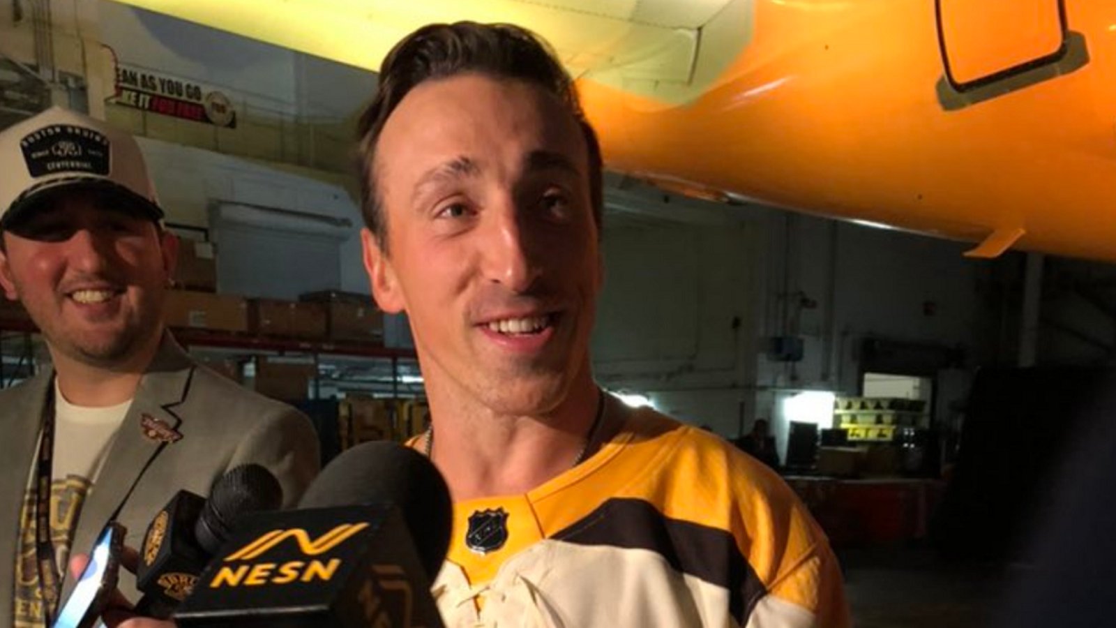 Brad Marchand talks early retirement on Saturday night.