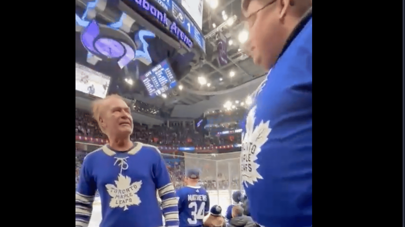 Leafs fan goes viral for outraged reaction after fellow fan throws his hat 