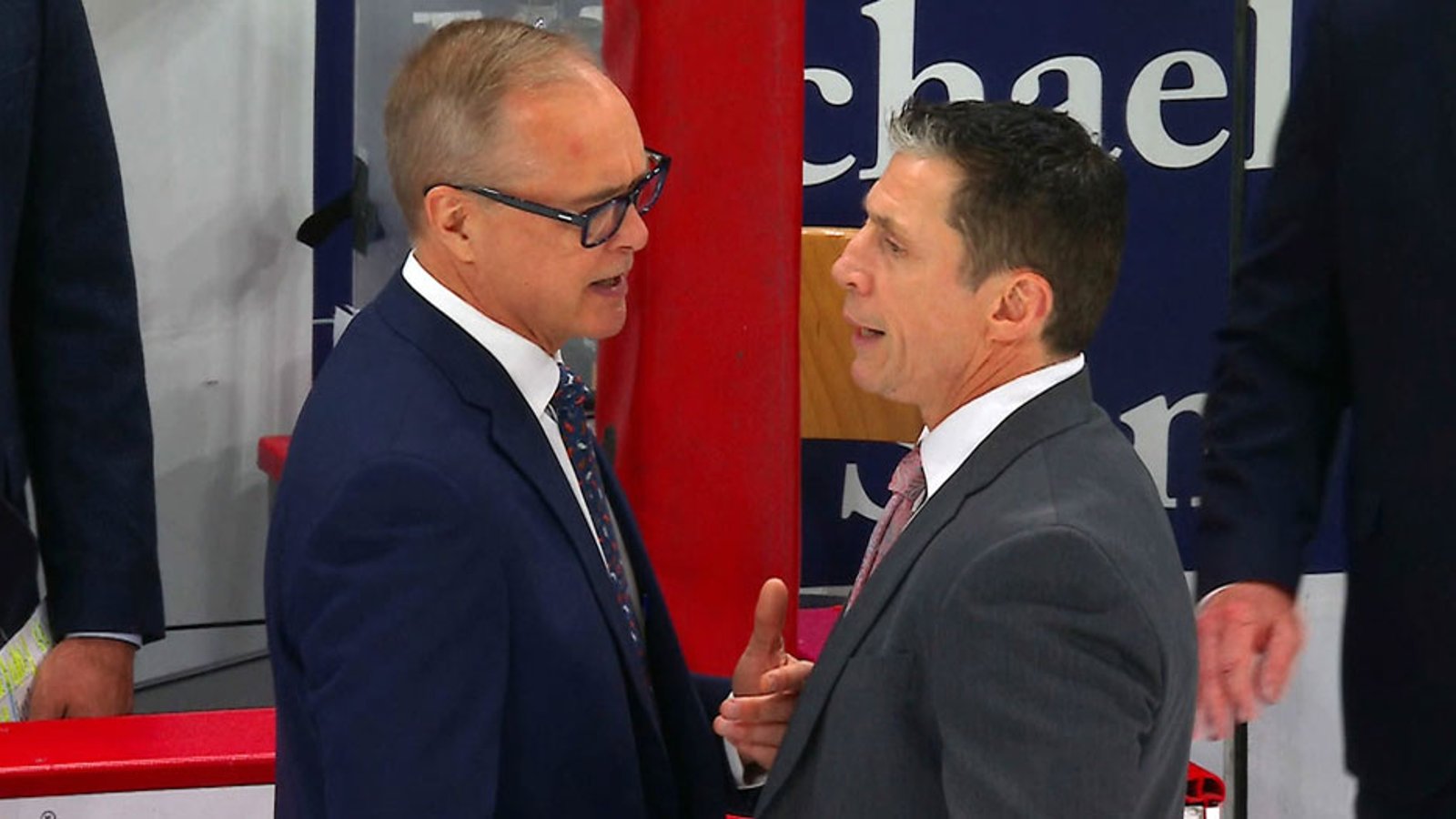Rod Brind'Amour responds to viral moment between him and Paul Maurice after Eastern Conference Final