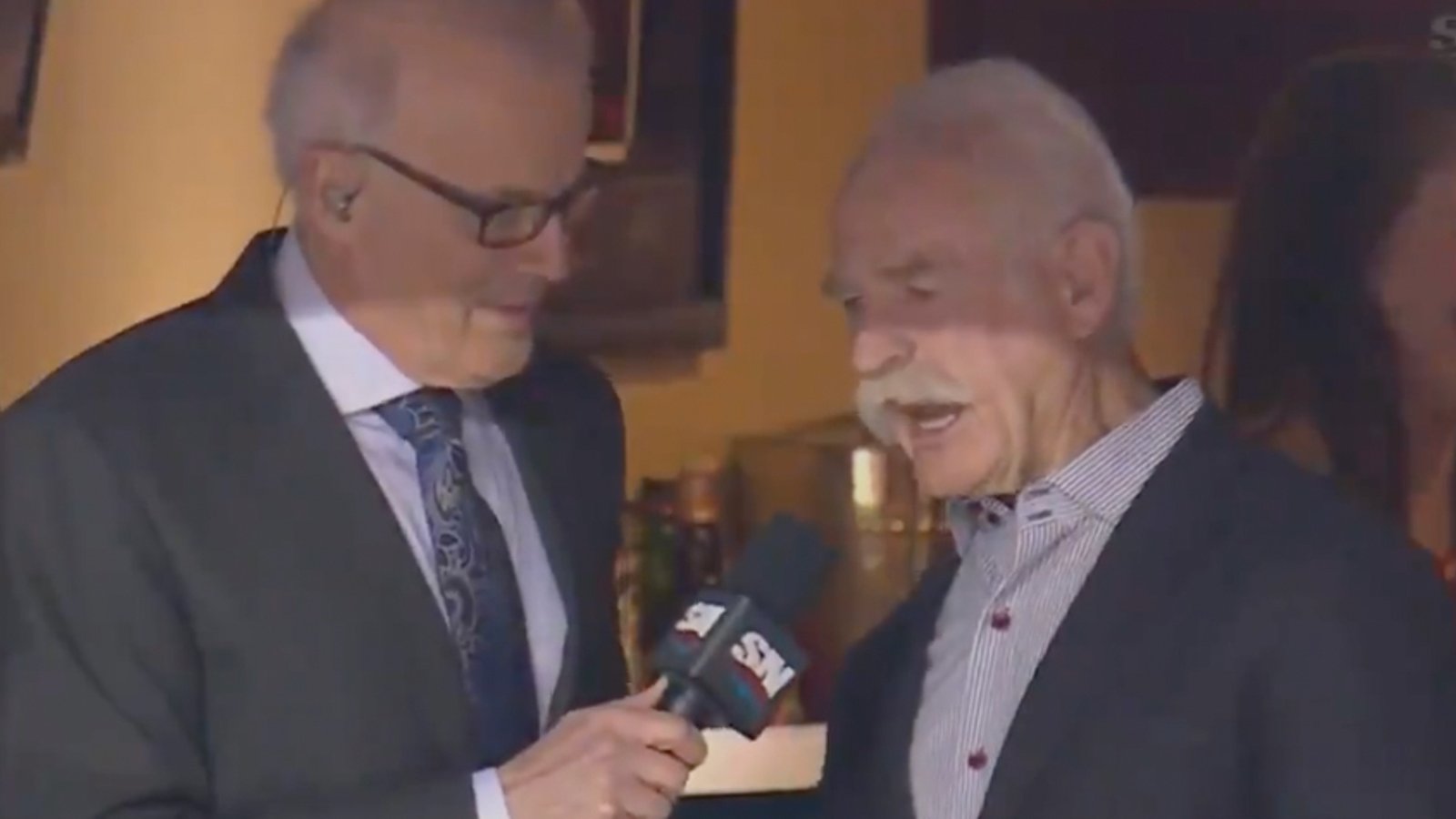 Lanny McDonald takes a shot at Mike Smith