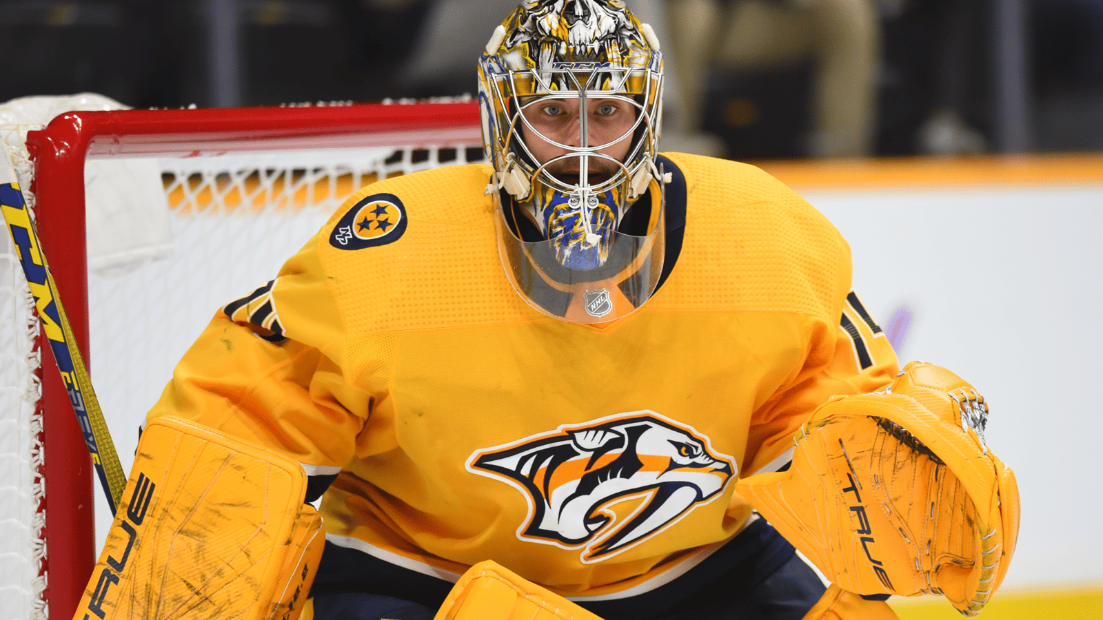 Juuse Saros' new paint job may be the worst in the NHL 
