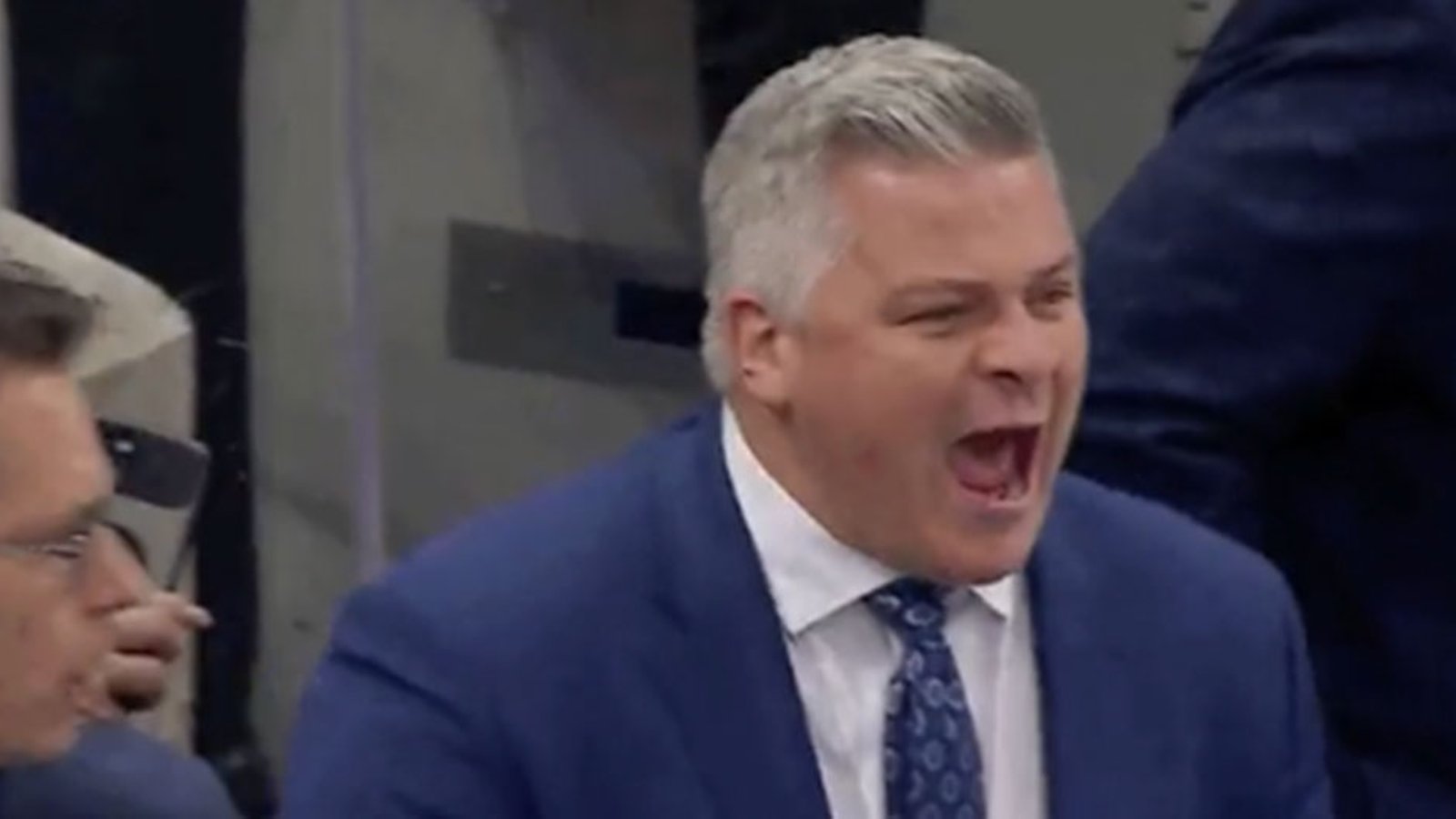 Sheldon Keefe ejected from tonight's game!