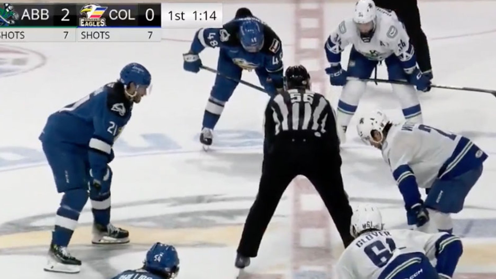 AHL Canucks announcer Brandon Astle attacked by an angry fan live on air