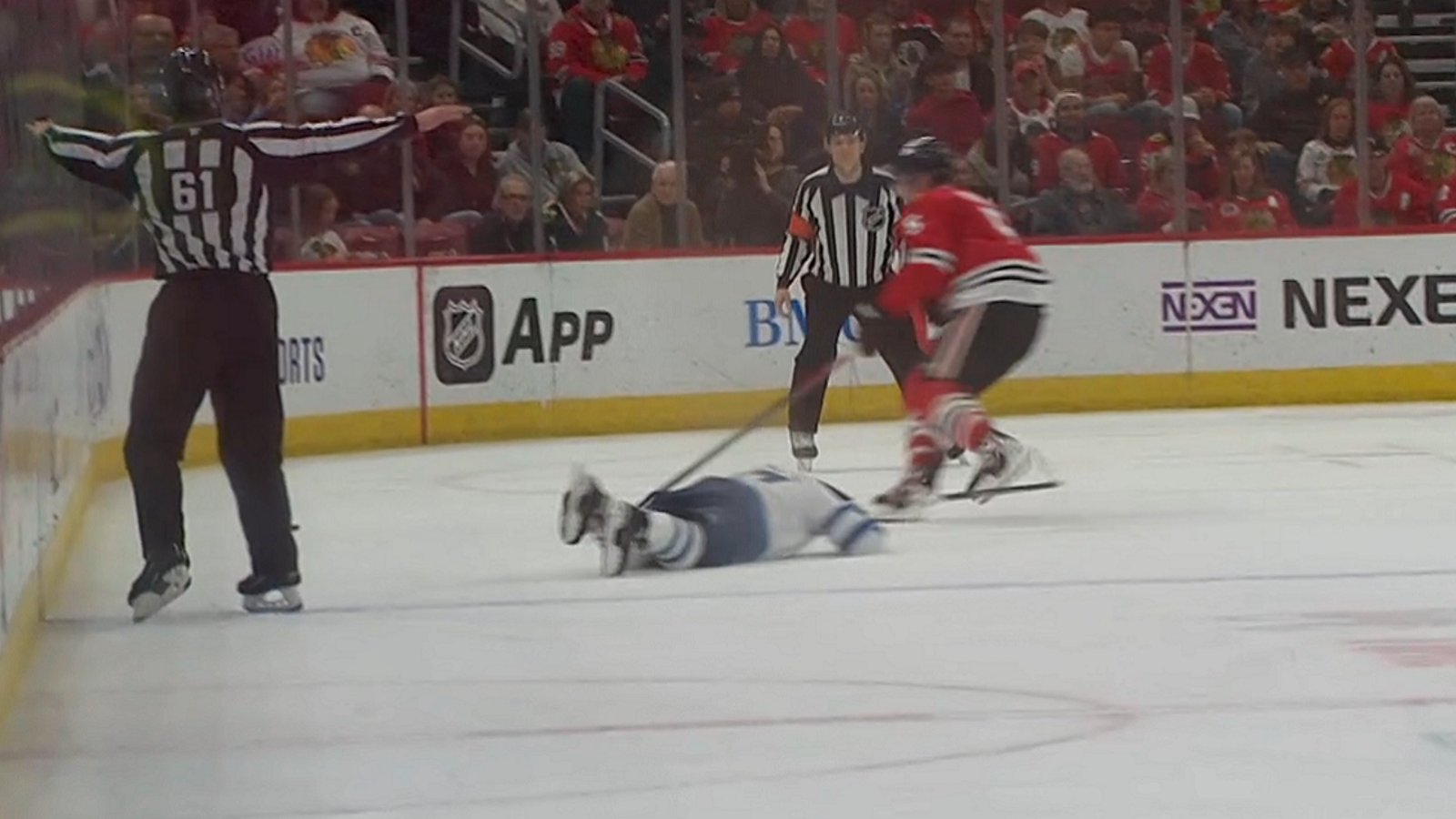 Nikolaj Ehlers seriously injured by an NHL official.