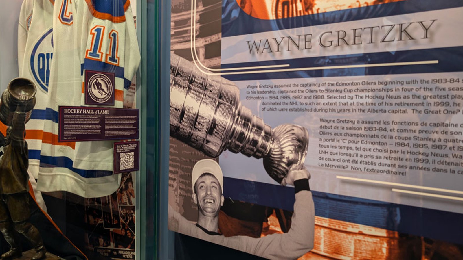 Wayne Gretzky's exhibit defaced and vandalized at the Hockey Hall of Fame