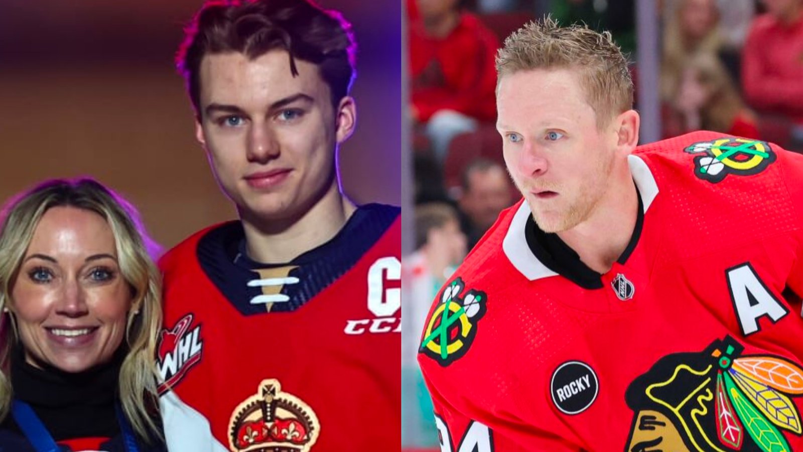 Connor Bedard’s mom Melanie attempts to get away from Corey Perry rumours