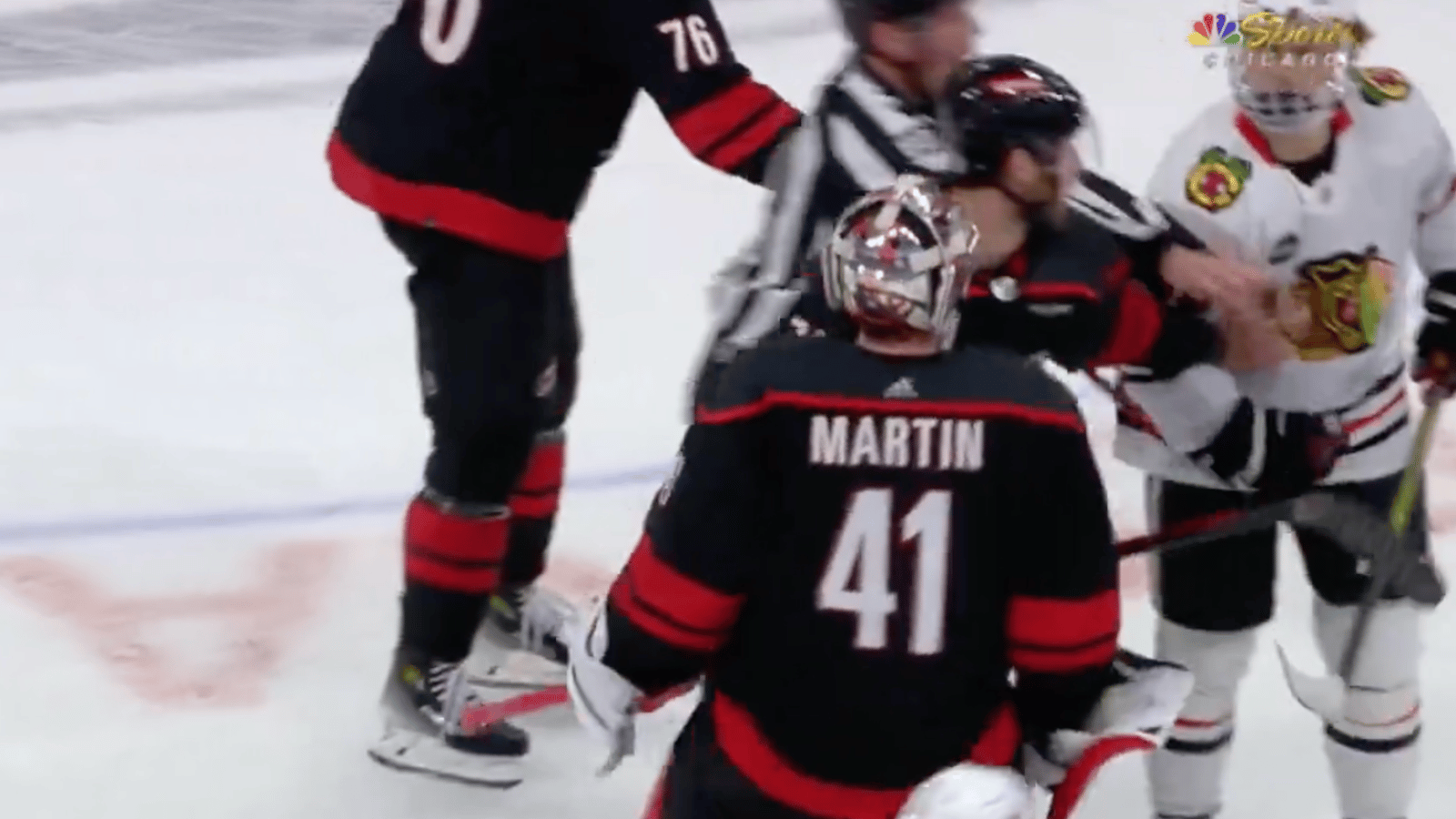 Connor Bedard gets into it with Spencer Martin! 