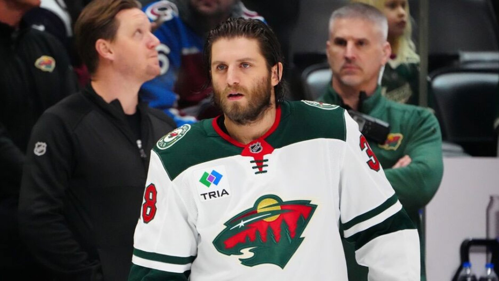 Ryan Hartman maintains play on Stutzle was an accident says it was “tough to watch” his team while suspended