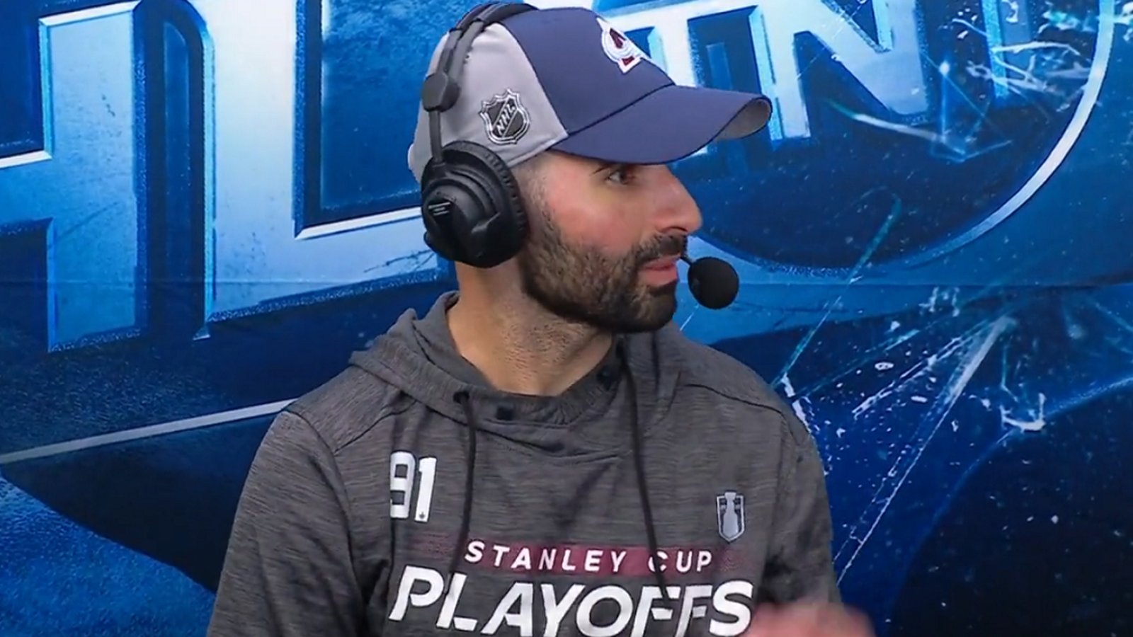 Binnington and Kadri clash backstage following Game 3.