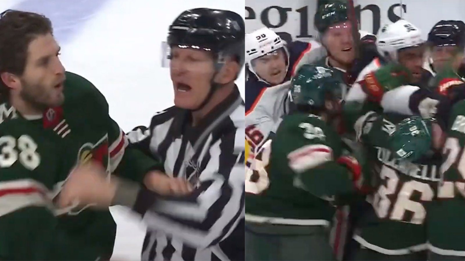 Ryan Hartman does more than flipping out at Evander Kane