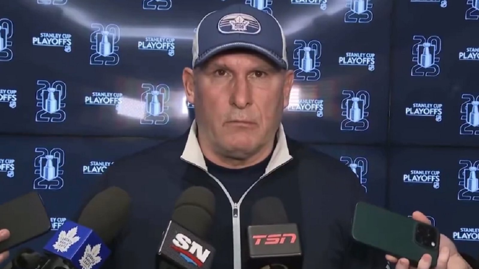 Craig Berube ridicules the Florida Panthers on Sunday.