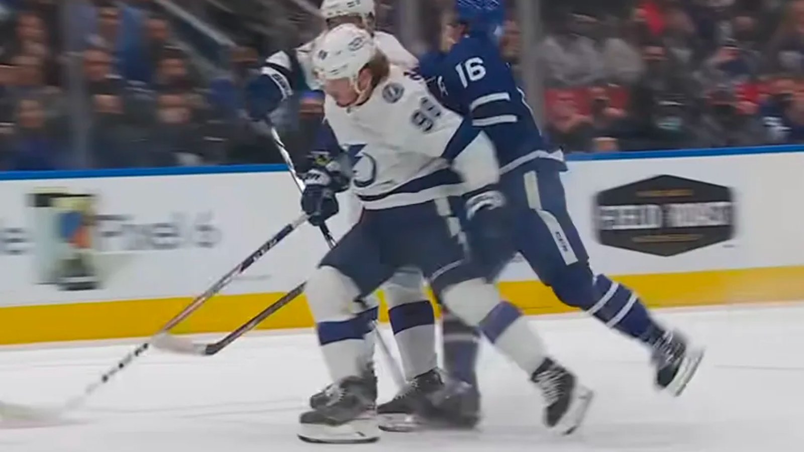 Mikhail Sergachev in hot water over brutal hit on Mitch Marner