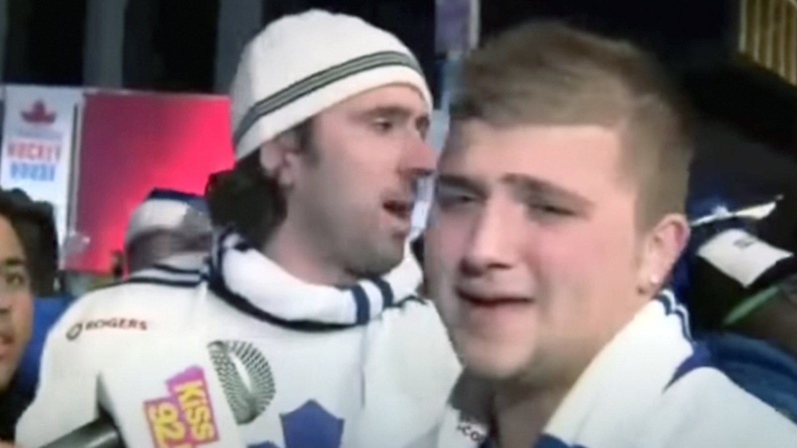 Leafs fans literally cry and whine on live TV after Game 7 loss