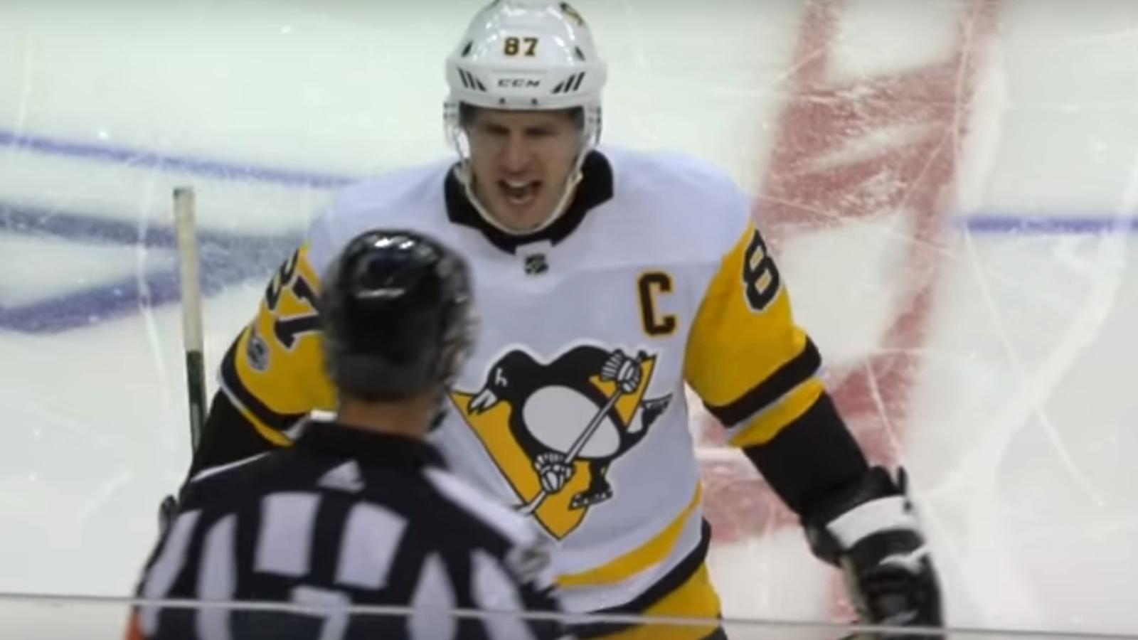 Refs make worst penalty call after Crosby complained to them!