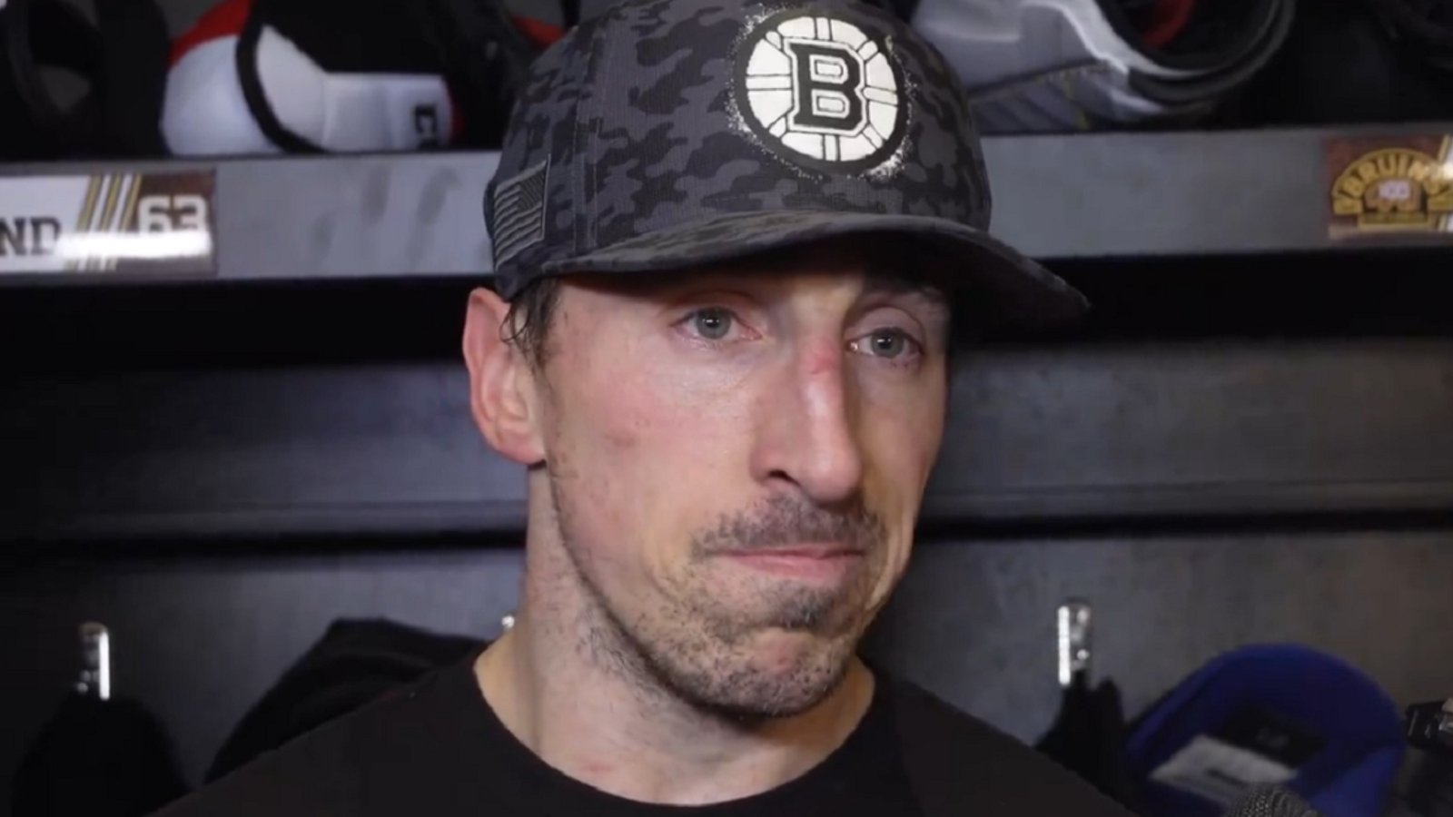 Reporter doubles down after fiery response from Brad Marchand.