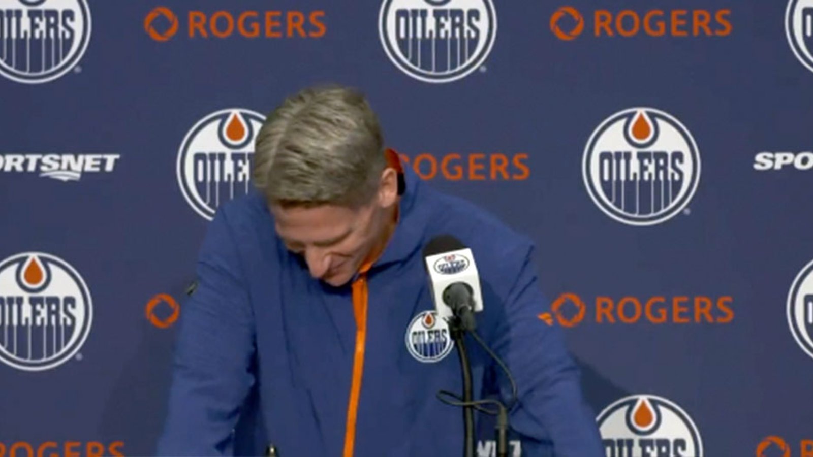 New Oilers coach Kris Knoblauch gets emotional during his introductory press conference