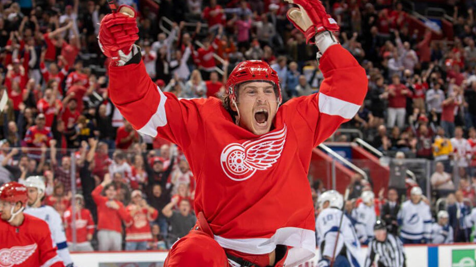 Red Wings forward Tyler Bertuzzi officially in the team record books 