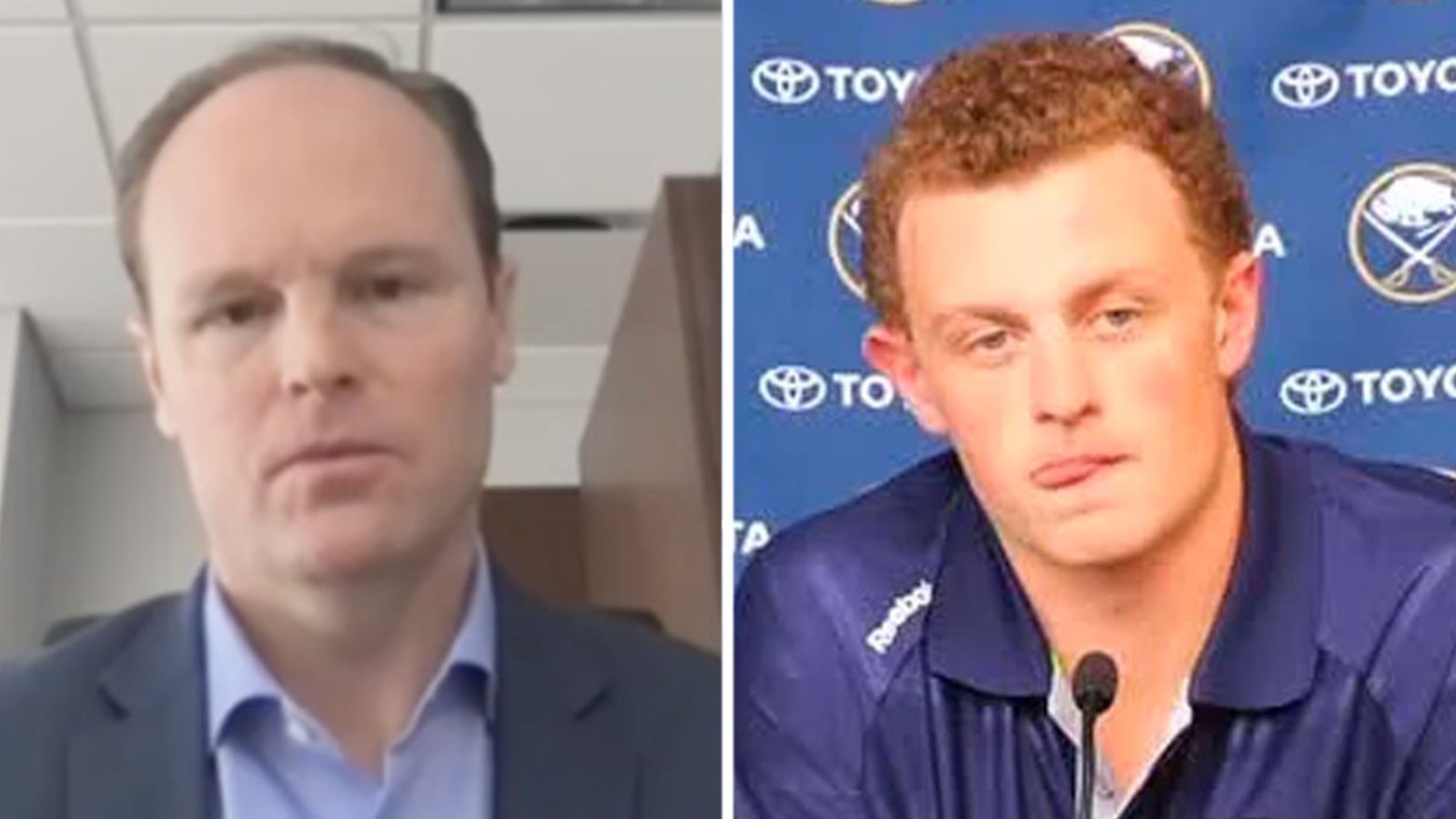 Sabres GM Kevyn Adams delivers a personal message to Jack Eichel