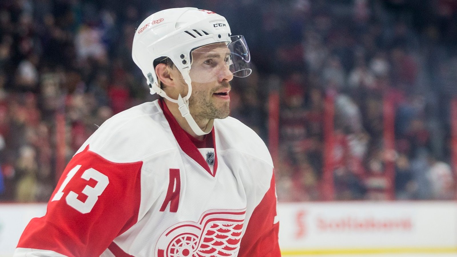 Pavel Datsyuk sends a warning to Alex Ovechkin.