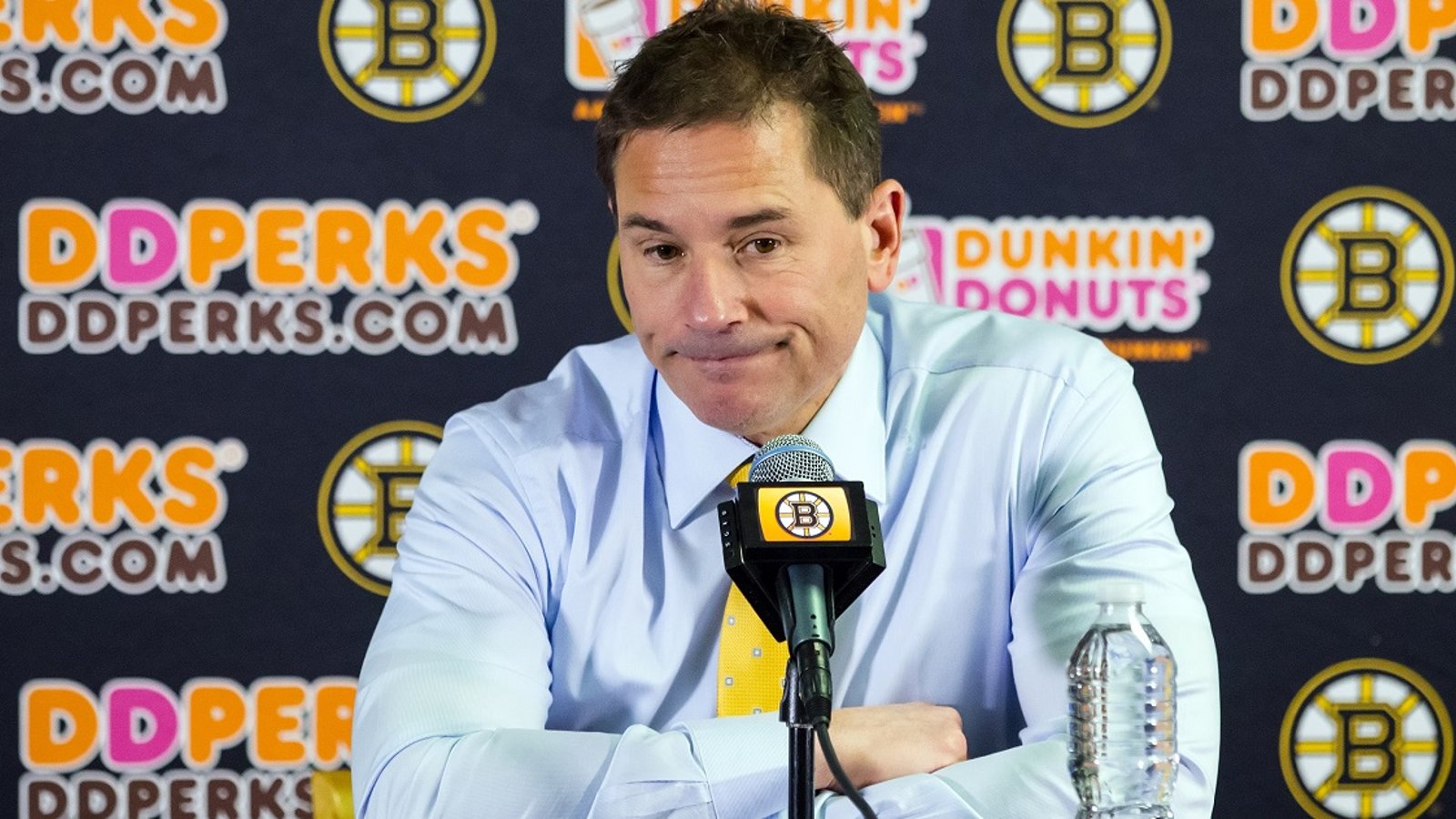 Bruce Cassidy confirms the Bruins are down 2 players on Sunday.