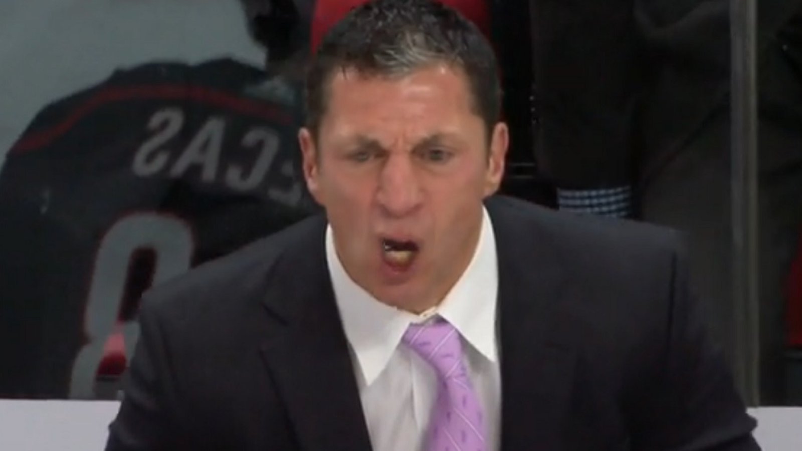 Rod Brind'Amour goes ballistic on the NHL's officials.