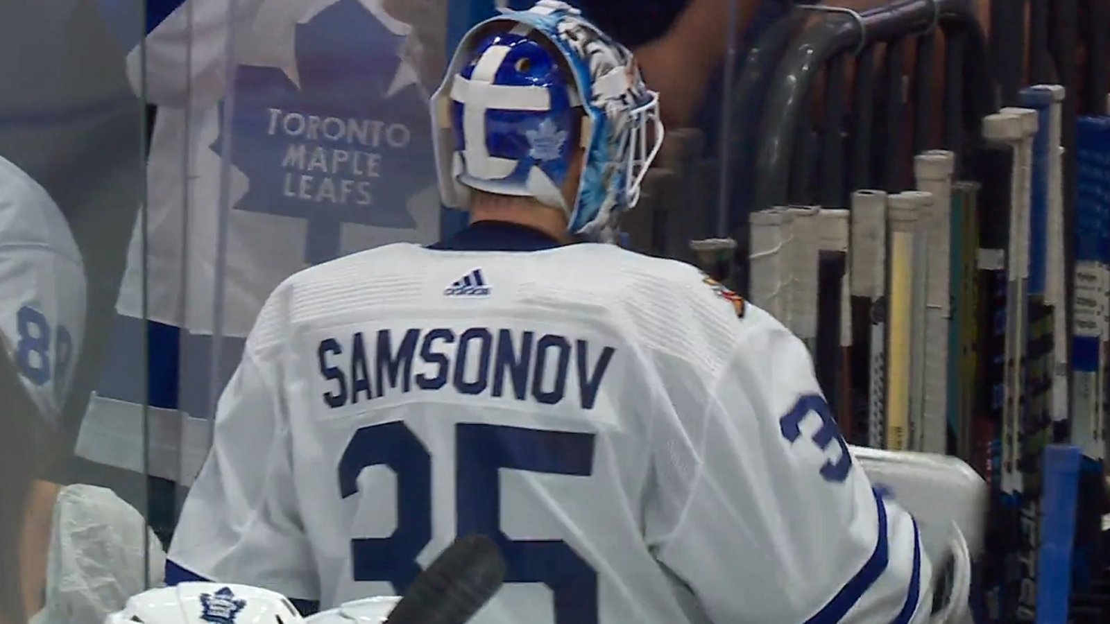 Ilya Samsonov pulled just 13 minutes into the game.