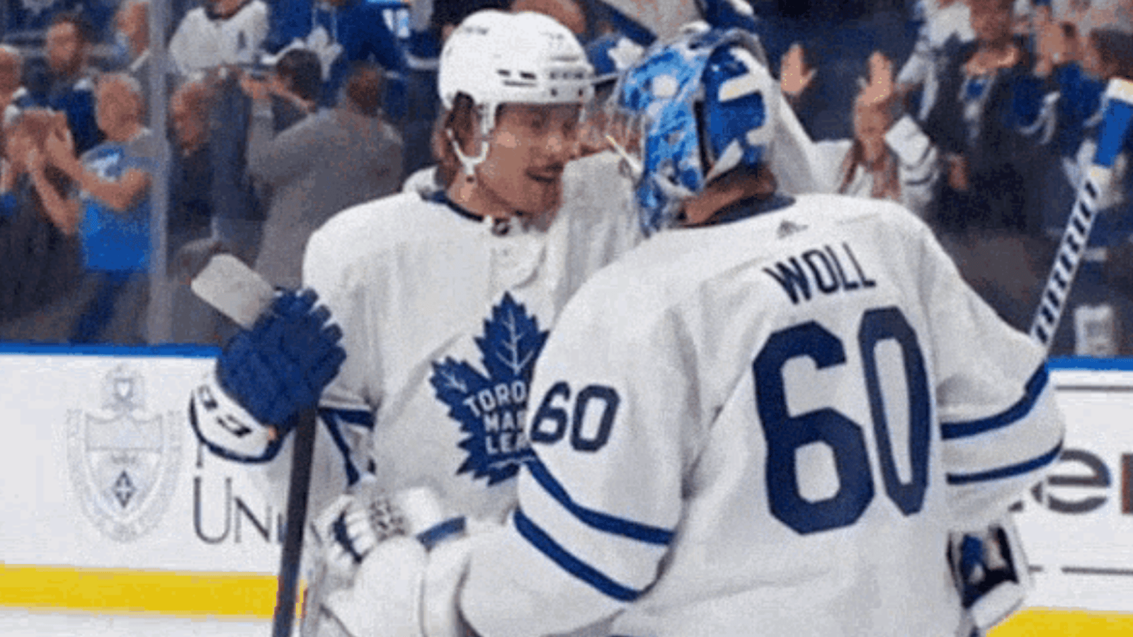 Joseph Woll has shoutout for Auston Matthews 