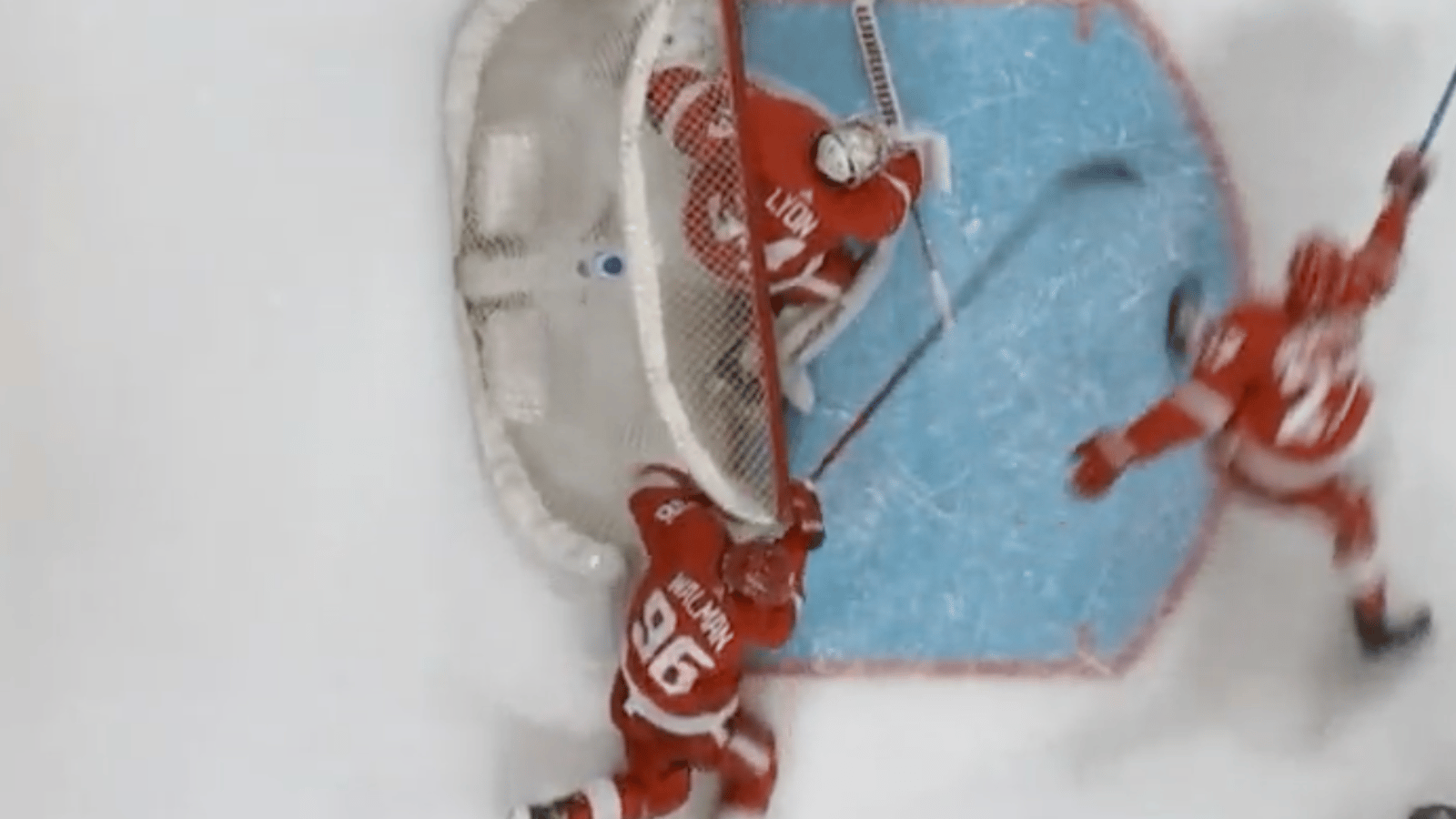 Scary scene as Jake Walman crashes into the net 