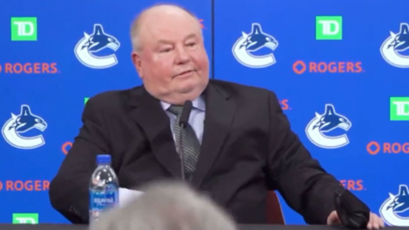 Boudreau drops his first “F bomb” with Canucks live on camera
